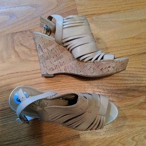 Franco Sarto: High Heel Open Toed Wedges